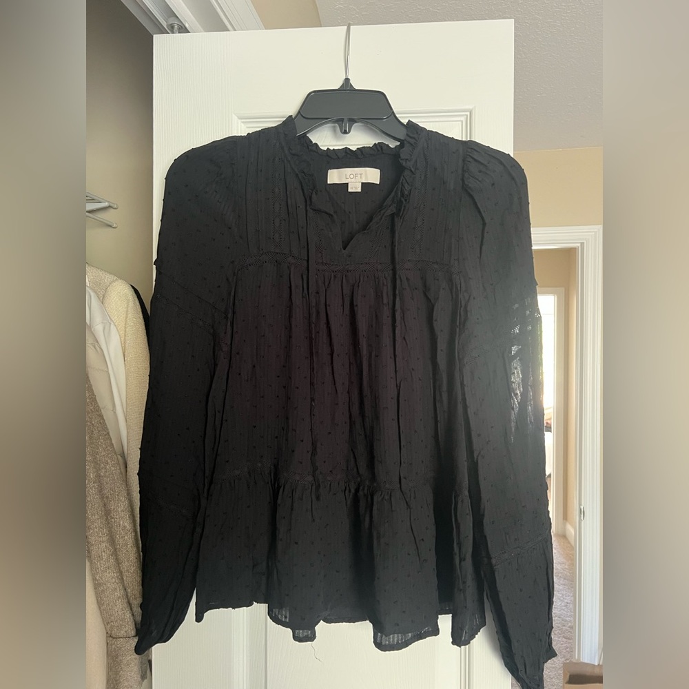 LOFT Women's Black Blouse